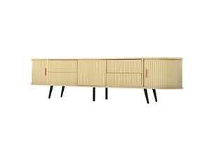 Meuble tv coloris naturel 180 cm <strong>OXEZA</strong> <strong></strong>