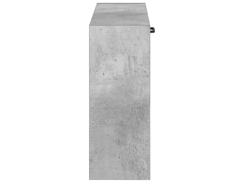  Meuble à chaussures mural, armoire à chaussures utrecht 71x17x43 cm gris béton  - Conforama E