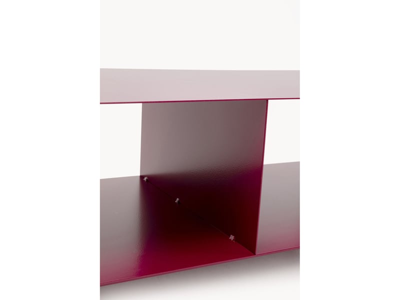  meuble tv lounge à roulettes violet kare design  - Conforama D
