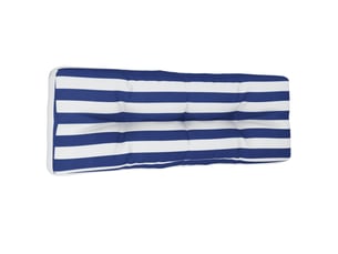 Coussin de palette, coussin de chaise, coussin de canapé rayures bleues et blanches tissu cf55427