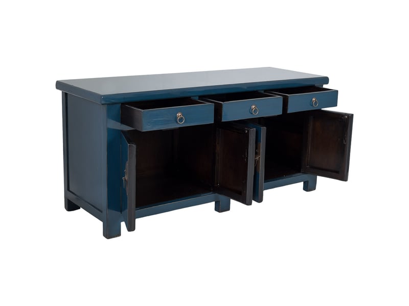  Buffet en bois bleu 130x46x62 cm h  - Conforama E