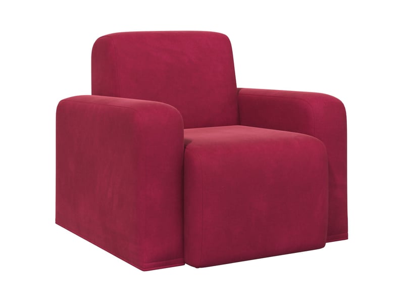 Vidaxl fauteuil bordeaux velours - Conforama A