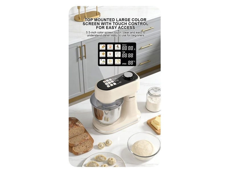  Robot patissier multifonction 6 l sk05016 1500 w avec balance integree 12 vitesses beige  - Conforama D