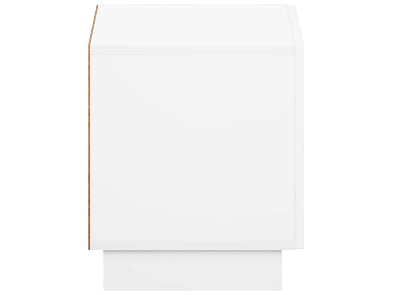 Meuble tv moderne, banc tv 60x34.5x40 cm blanc bois d'ingénierie shl94494  - Conforama E