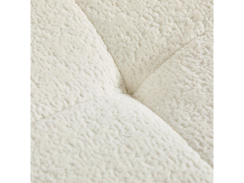 Canapé d'angle modulable 3 places en tissu beige avec coffre de rangement intégré et mousse à mémoire de forme - Conforama R