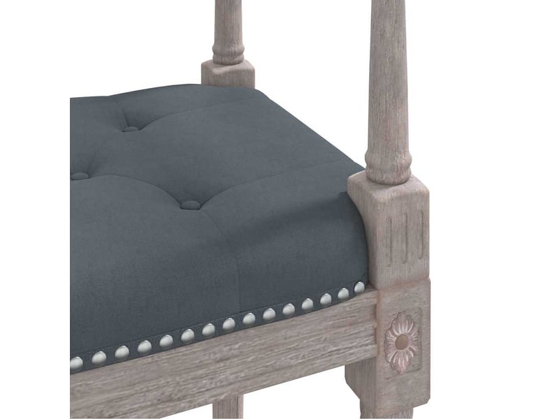  Banc chambre, banc de lit gris foncé 110x40x70 cm velours  - Conforama E