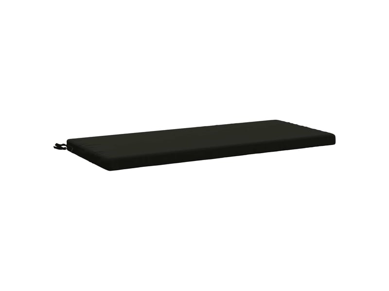  Lot de 2 coussins de banc, coussins d'assise soest 100 % polyester noir cf57311  - Conforama D