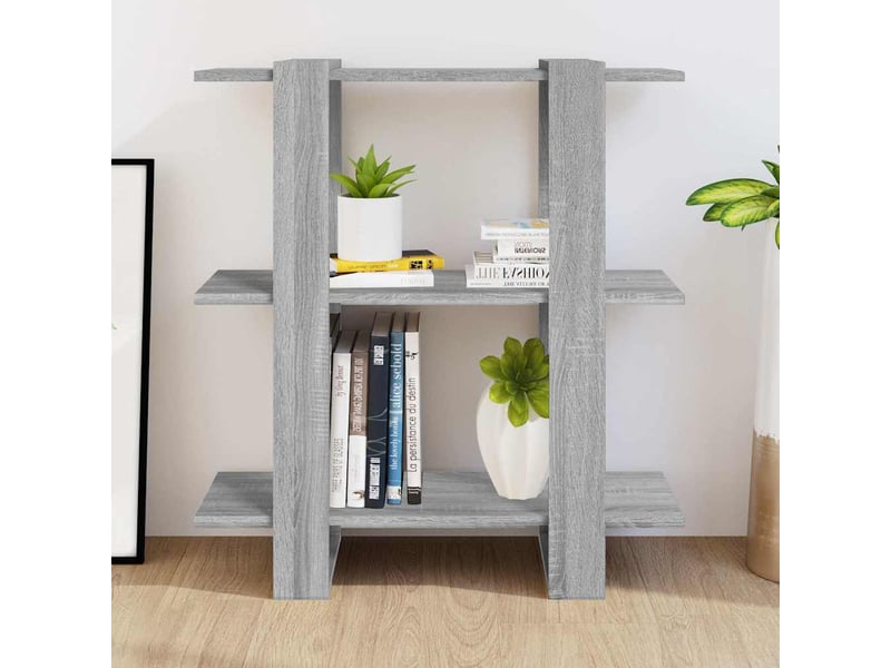 Bibliothèque, séparateur de pièce sonoma gris 80x30x87 cm  - Conforama C