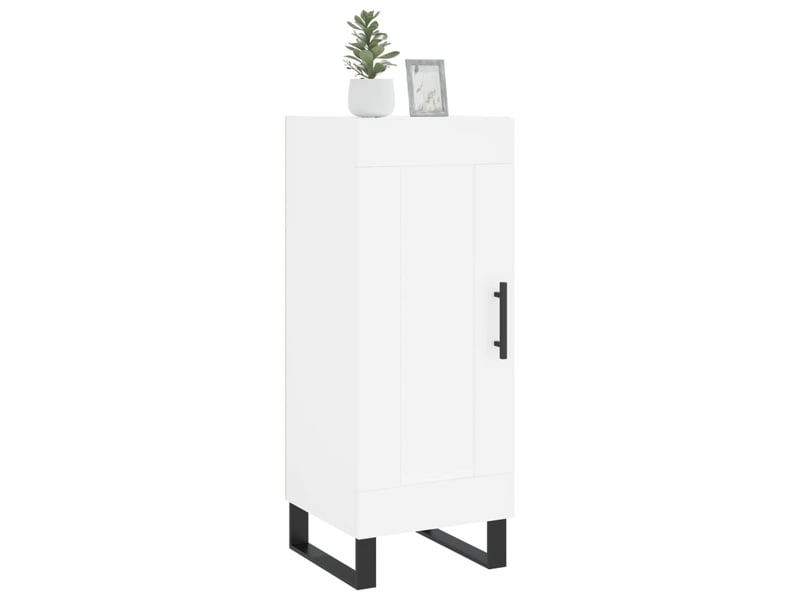  Buffet - bahut - meuble de rangement blanc 34,5x34x90 cm bois d'ingénierie  - Conforama C
