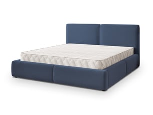 Lit coffre 140x200 cm MASSENO coloris bleu