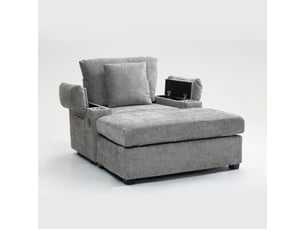 Fauteuil convertible <strong>MODENVIE</strong> <strong></strong> Tissu gris