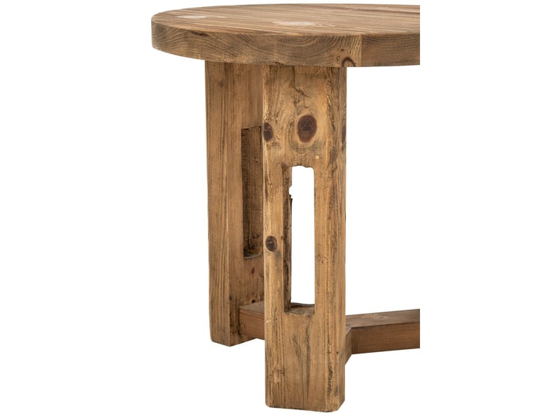  Table d'appoint en bois dorothée 60cm marron  - Conforama D