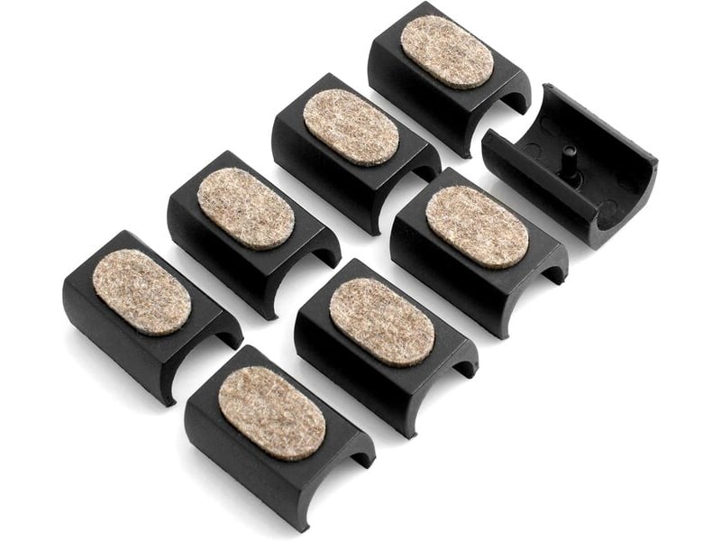  Lot de 8 dessous de verre en feutre de 24-25 mm, amortisseurs de bruit pour chaises de console et meubles  - Conforama D