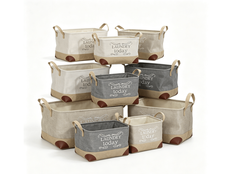Paniers multi-usage dkd home decor beige gris marron clair 3 pièces S3018572 - Conforama A