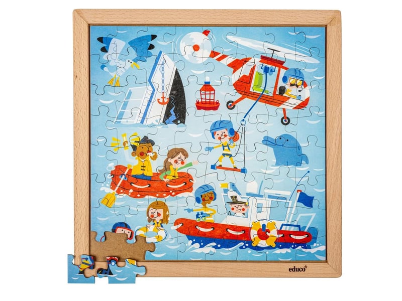  Educo services d'urgence - garde côtière  64 pièces de puzzle 8719924067212 - Conforama D