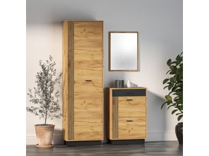 Selsey vasco - armoire à une porte - 60 cm - chêne