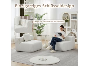 Canapé modulable, canapé de salon, en chenille, pour salon, chambre, mobilier pour espace de vie, bureau