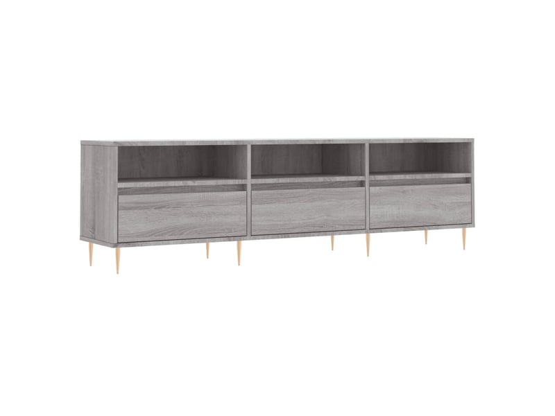 Meuble tv - banc tv - meuble de rangement sonoma gris 150x30x44,5 cm bois d'ingénierie  - Conforama A