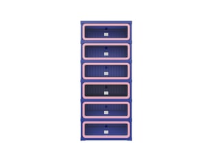 Meuble à chaussures 10 paire(s)  <strong></strong>  <strong></strong> coloris bleu