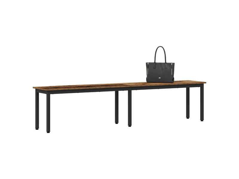 Banc d'entrée, banc d'intérieur bois ancien 200x35x45 cm bois d'ingénierie  - Conforama C