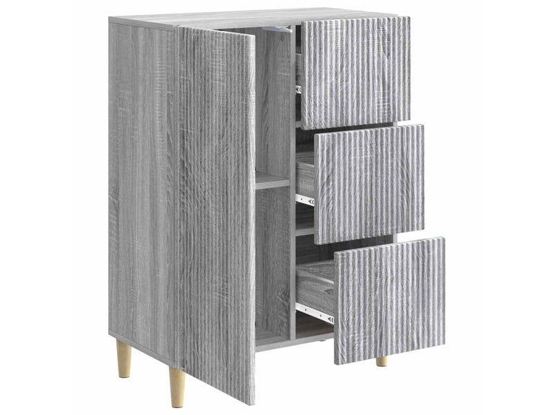  Buffet - bahut - meuble de rangement sonoma gris 66 x 34,5 x 90 cm bois d'ingénierie  - Conforama D