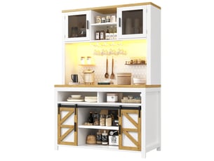 Buffet 6 porte(s)  0 tiroir(s) OKMYHOME  - 120 cm coloris blanc 