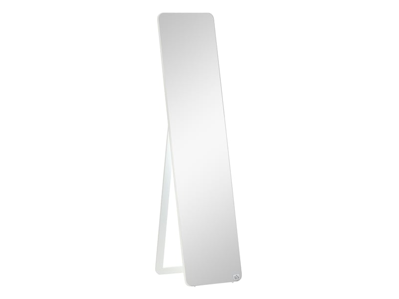  Miroir sur pied pleine longueur 37 x 43 x 156 cm - blanc - pose libre ou fixation murale polyvalente  - Conforama A