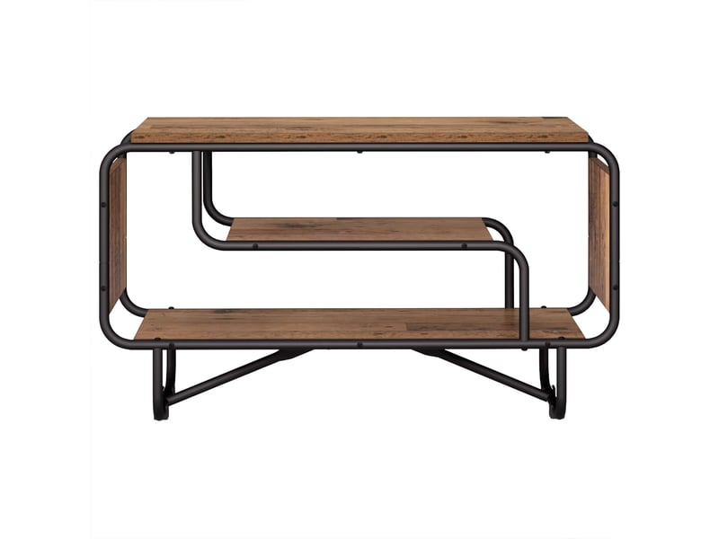  Meuble tv moderne, banc tv 80x36x45 cm bois ancien bois d'ingénierie  - Conforama C