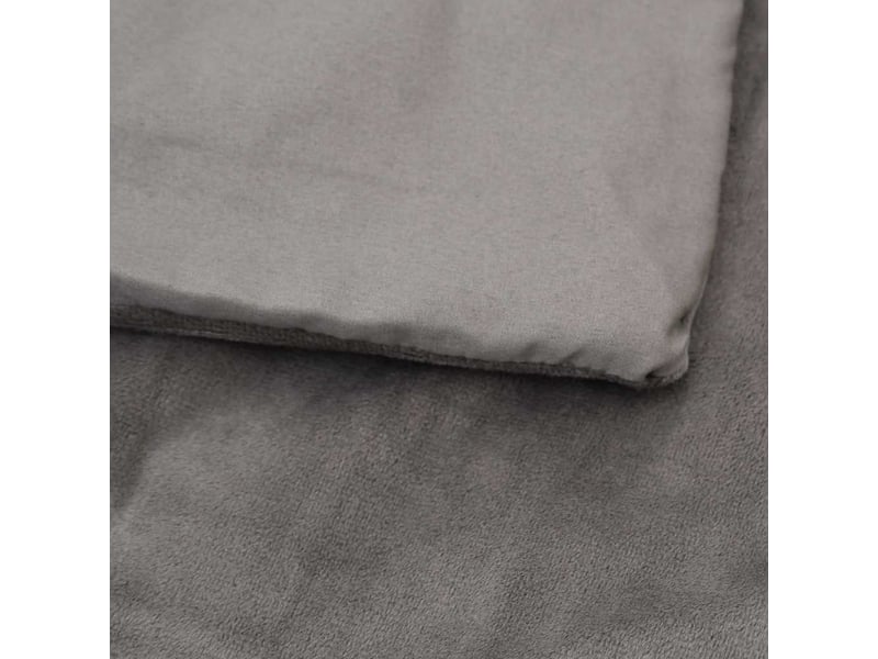  Couverture lestée adulte avec housse gris 155x220 cm 7 kg tissu  - Conforama D