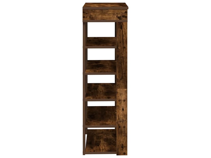  Meuble à chaussures, étagère à chaussures chêne fumé 60x30x98 cm bois d'ingénierie  - Conforama E