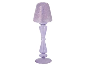 Photophore lampe en verre silje 31cm lilas