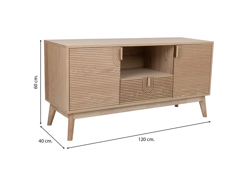  Meuble bas en bois marron 120 x 40 x 60 cm (h)  - Conforama C