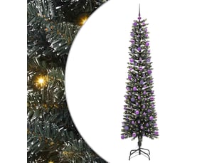 Sapin de noël - arbre de noël artificiel vert 210 cm pvc, plastique et acier