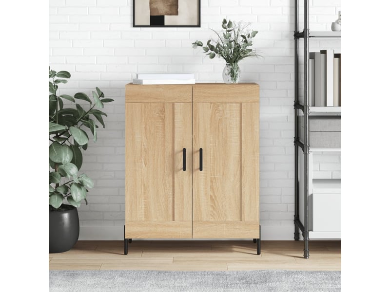  Buffet - bahut - meuble de rangement chêne sonoma 69,5x34x90 cm bois d'ingénierie  - Conforama B