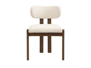 Chaises de salle à manger en bois massif lot de 4, confortables et respirantes, style moderne, boucle, couleur noyer, pour salle à manger, salon, café