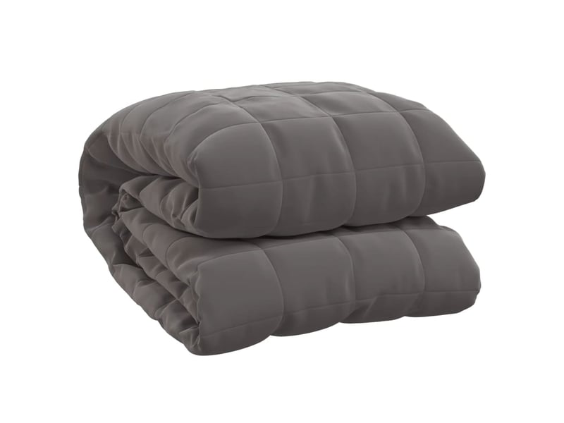  Couverture lestée adulte gris 220x240 cm 15 kg tissu shl88042  - Conforama A
