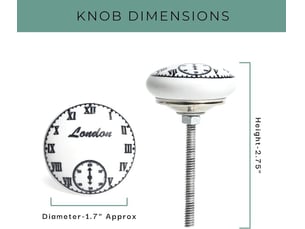 Jeu de 10 boutons de meubles blancs et noirs, boutons anciens peints à la main de style bohème pour commodes et tiroirs