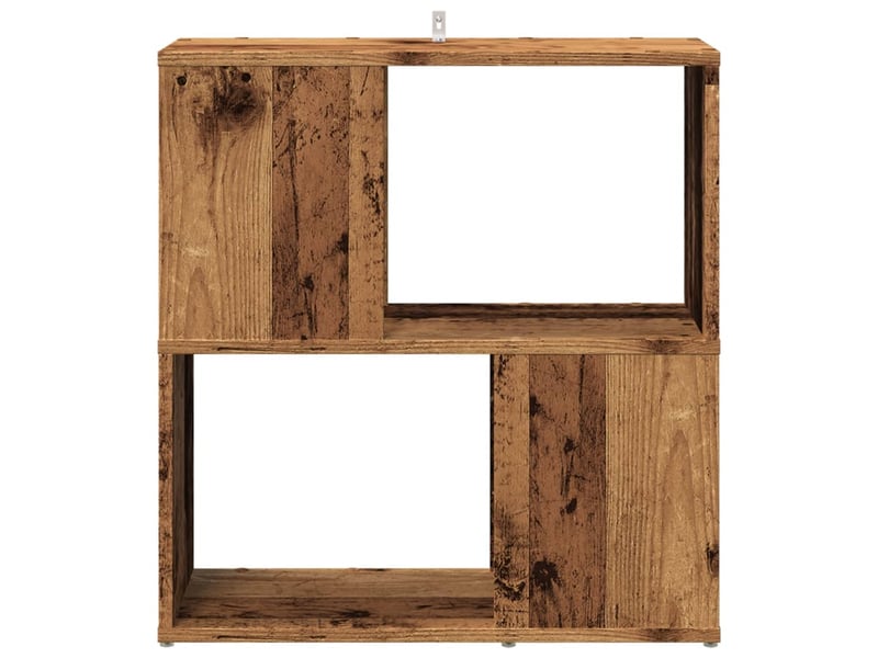  Bibliothèque, meuble de rangement salon vieux bois 60x24x63 cm bois d'ingénierie  - Conforama D