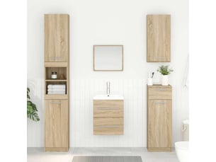 Armoire d'évier, meuble de rangement chêne sonoma 38.5x41x48 cm