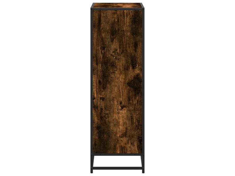 Bibliothèque, étagère de rangement chêne fumé 60x35x107,5 cm bois d'ingénierie  - Conforama E