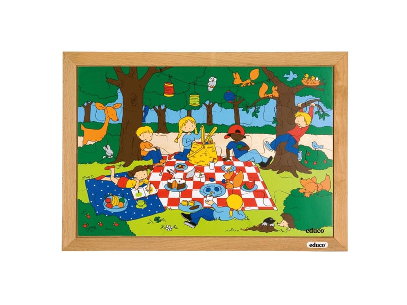 Educo enfants - pique-nique  25 pièces de puzzle 8719924037857 - Conforama A