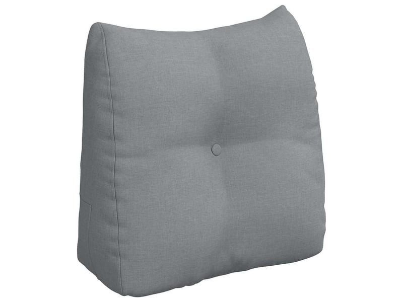 Coussin de dos, coussin de dossier gris clair 45 x 24 x 50 cm tissu cf54670 - Conforama A