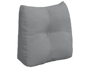 Coussin de dos, coussin de dossier gris clair 45 x 24 x 50 cm tissu cf54670