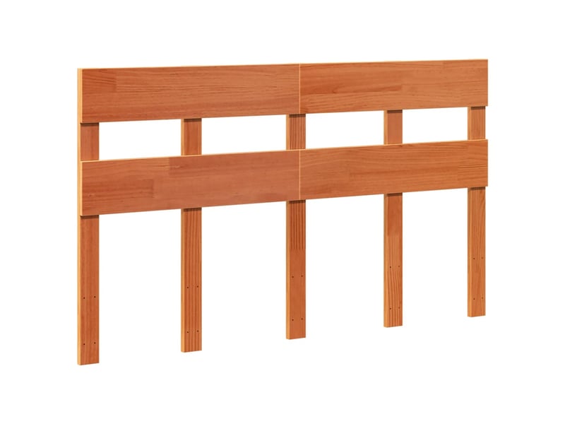  Lit double- lit adulte -  cadre de lit sans matelas  marron 140x200cm bois pin massif  - Conforama D
