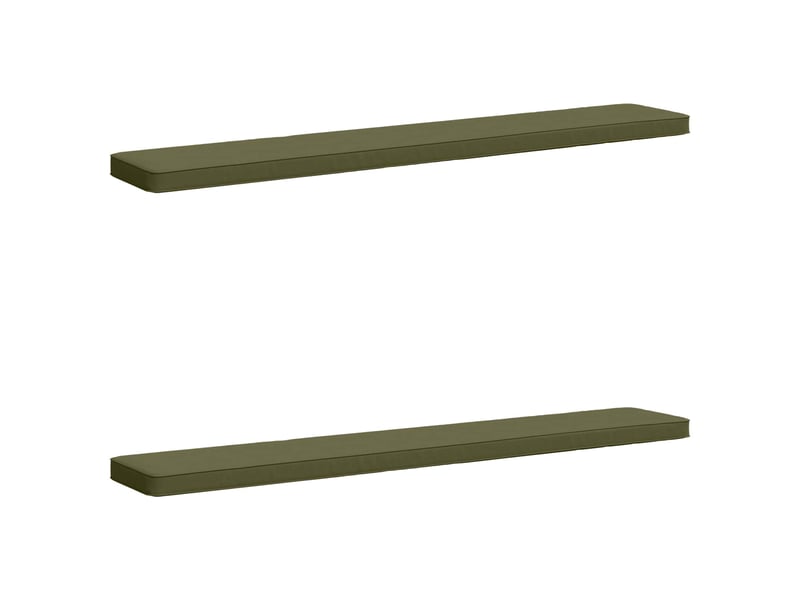  Lot de 2 coussins de banc, coussins d'assise vught 100 % polyester cf58337  - Conforama A