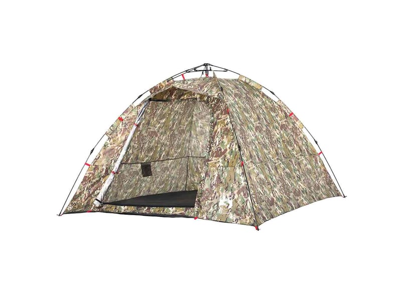 Tente de pêche, tente de camping 4 personnes camouflage libération rapide shl67932 - Conforama D