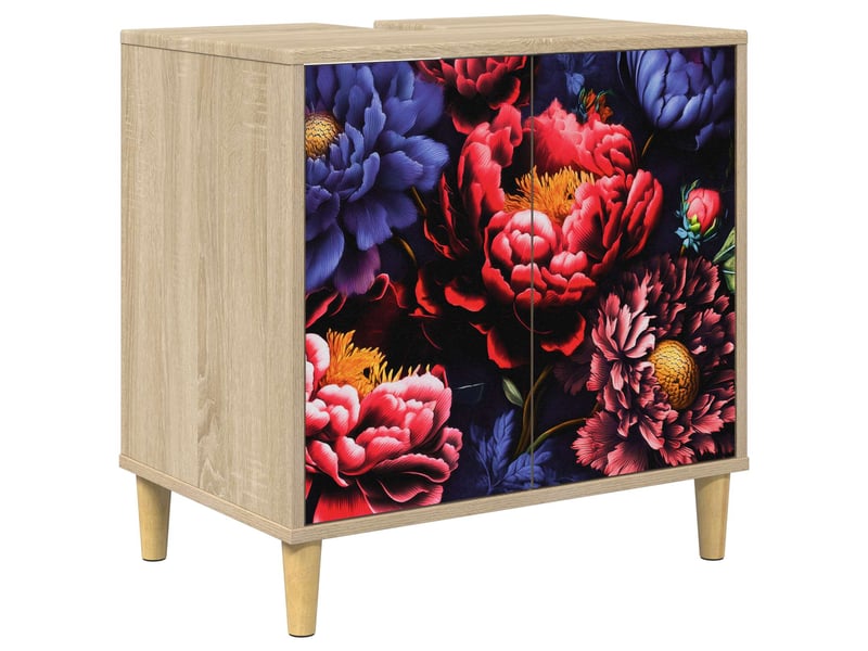  Armoire de salle de bain, meuble de rangement kiel sonoma 60x40x60 cm  - Conforama A