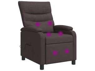 Fauteuil convertible VIDAXL  Tissu marron