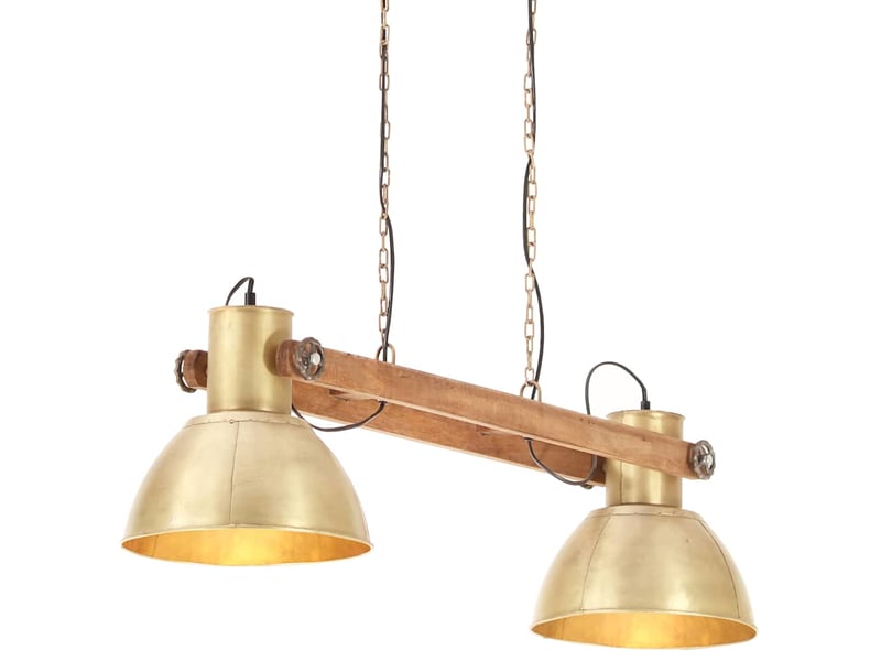 Lampe suspendue, suspension luminaire industrielle 25 w laiton 109 cm e27  - Conforama E