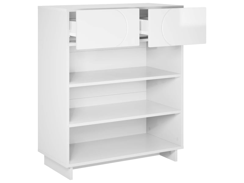  Meuble à chaussures, armoire à chaussures 73x38x87,5 cm bois d'ingénierie shl3042  - Conforama C